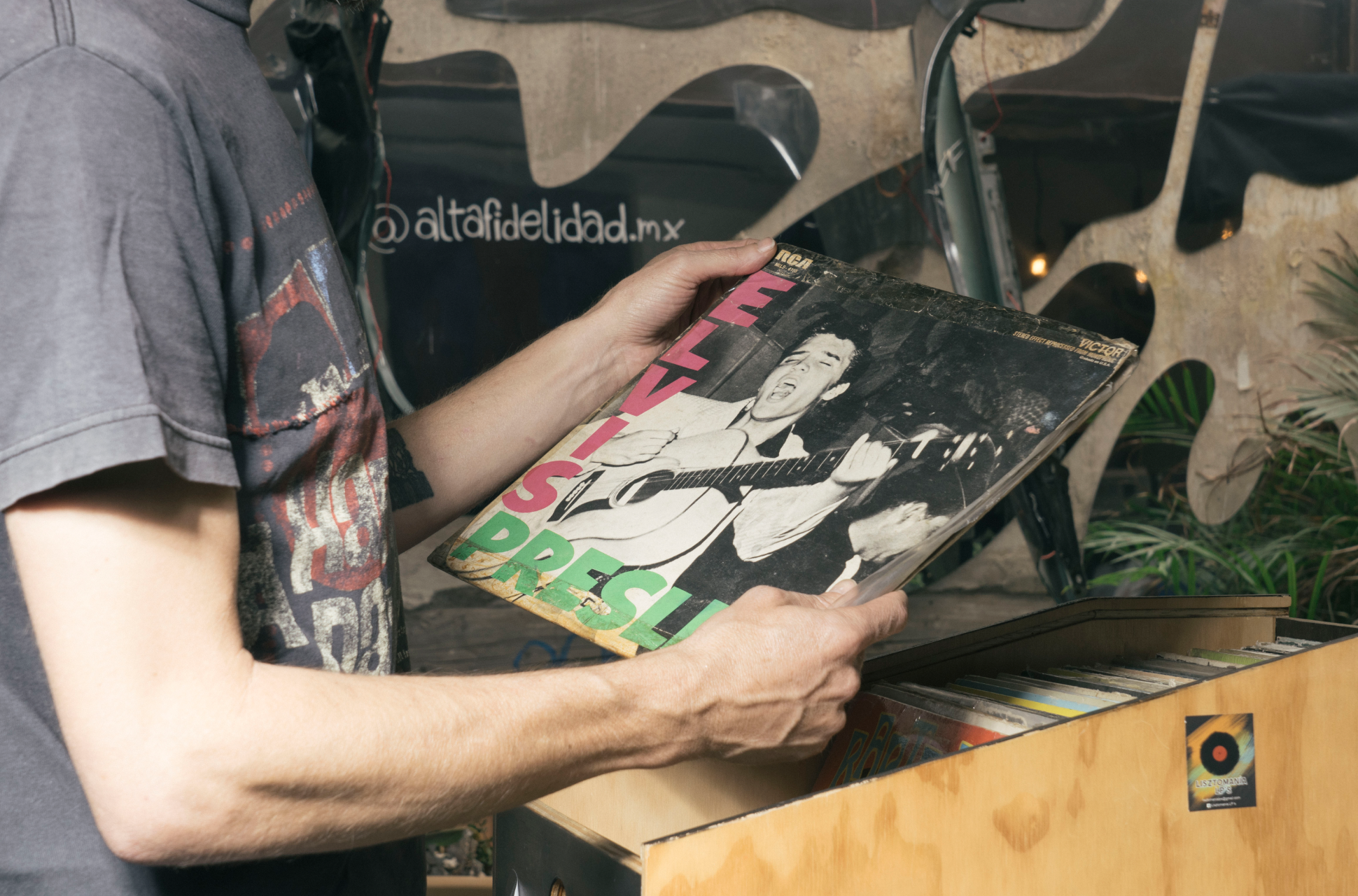 Tienda de vinilos Alta fidelidad, en la colonia Escandón de la Ciudad de México.