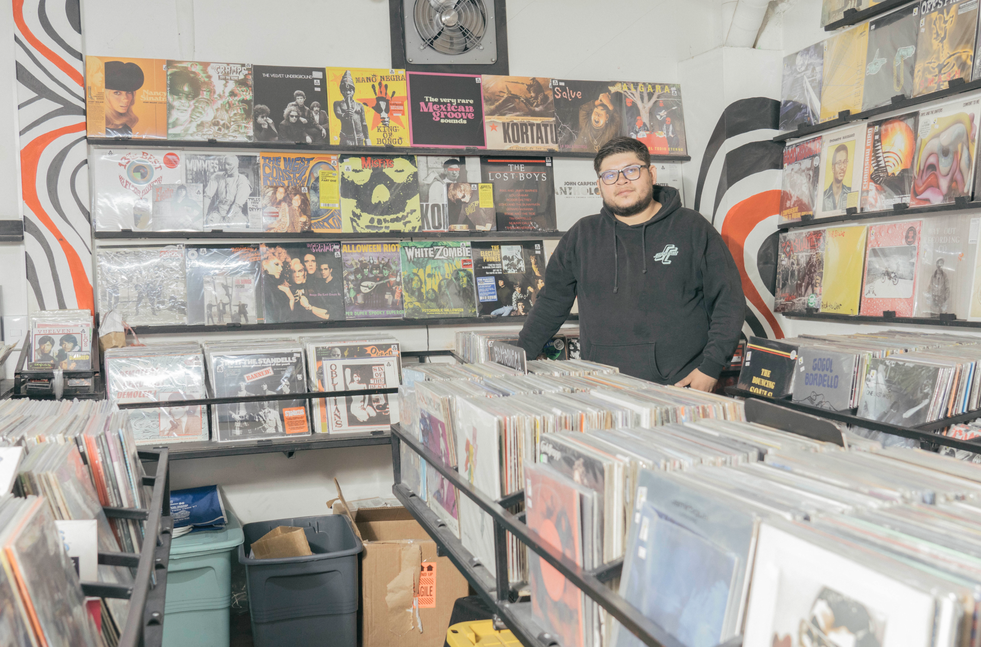 Sabotage Records tienda de vinilos en la ciudad de México.