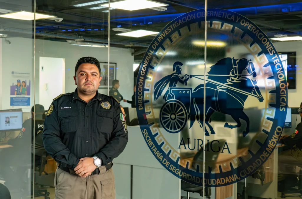 Alejandro Espinosa, miembro de la Policía Cibernética de la SSC de la Ciudad de México.